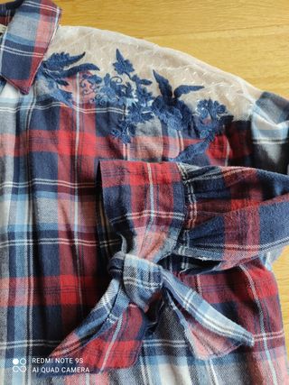 blusa larga zara tull M