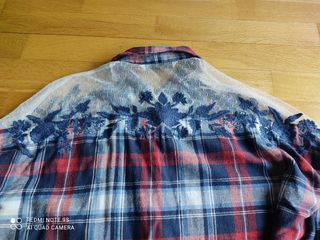 blusa larga zara tull M