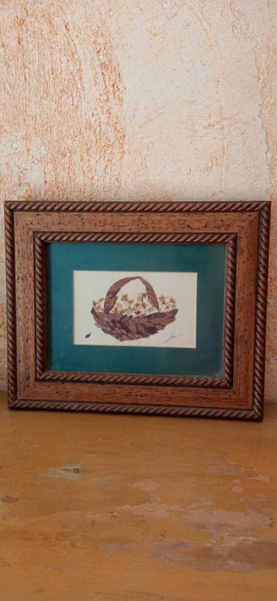 cuadro de flores secas