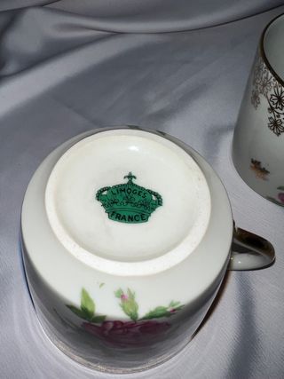 DOS TAZAS y PLATOS  PARA TÉ . LIMOGES