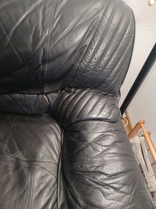 sofa de piel