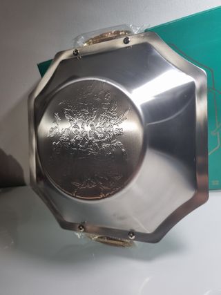 Cestino MGM in acciaio Inox e inserti oro 24kt