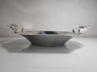 Cestino MGM in acciaio Inox e inserti oro 24kt