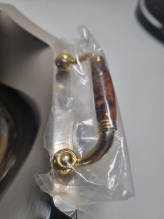 Cestino MGM in acciaio Inox e inserti oro 24kt