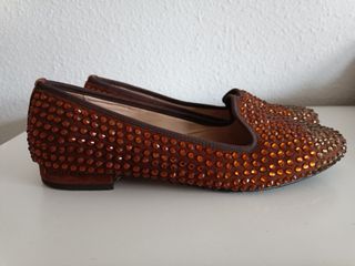 Bailarinas cristalitos piel Marca: To Be. Talla 37