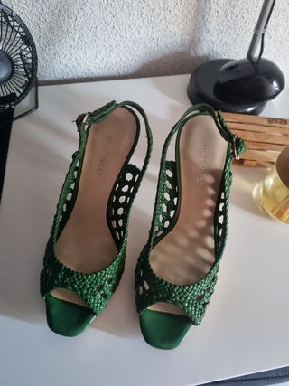 Zapatos Tacón Originales Verdes