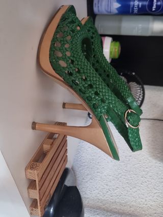 Zapatos Tacón Originales Verdes