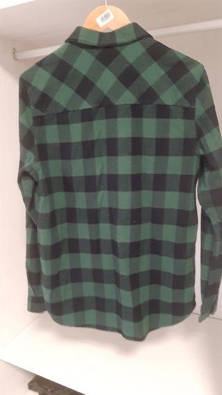 Camisa franela cuadros verde