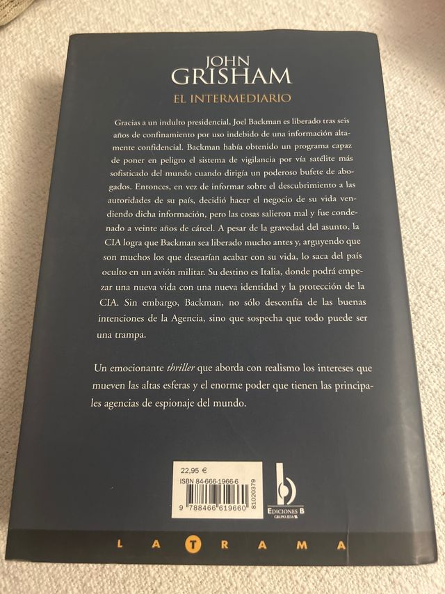 Libros El intermediario y No confíes en nadie