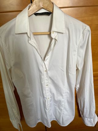 Camisa blanca, Zara Basic talla L
