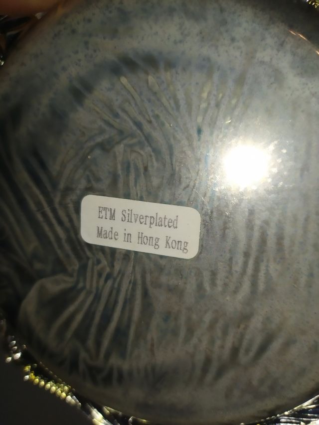 3 piatti placcati in argento