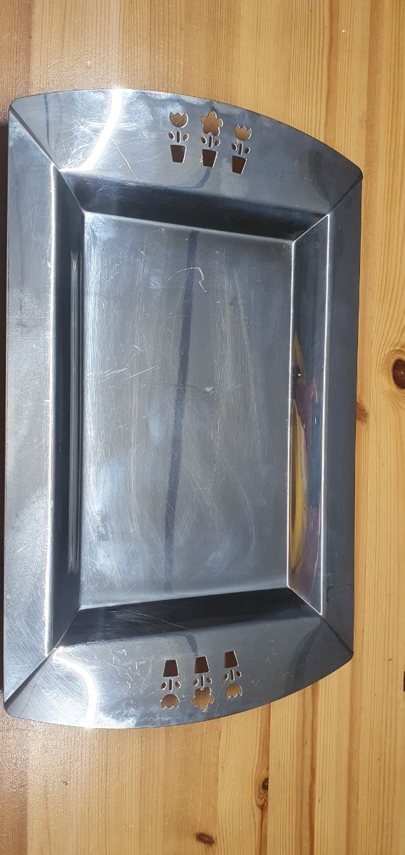 bandeja acero inoxidable