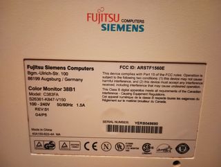 Monitor PC Fujitsu Siemens 15"