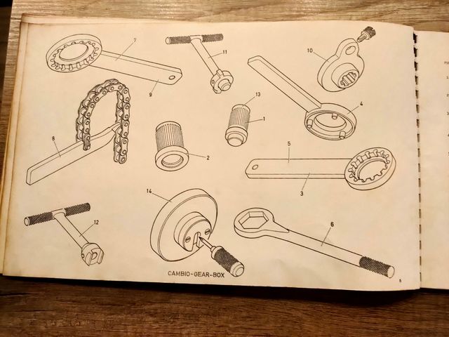 catalogo de herramientas bultaco original  1971