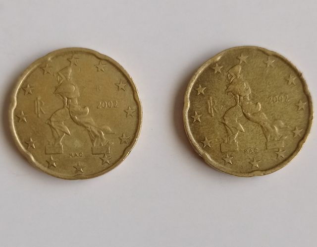 moneda 20 centimos del 2002