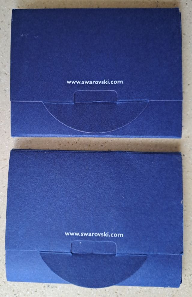 2 scatole di tatuaggi in cristallo Swarovski