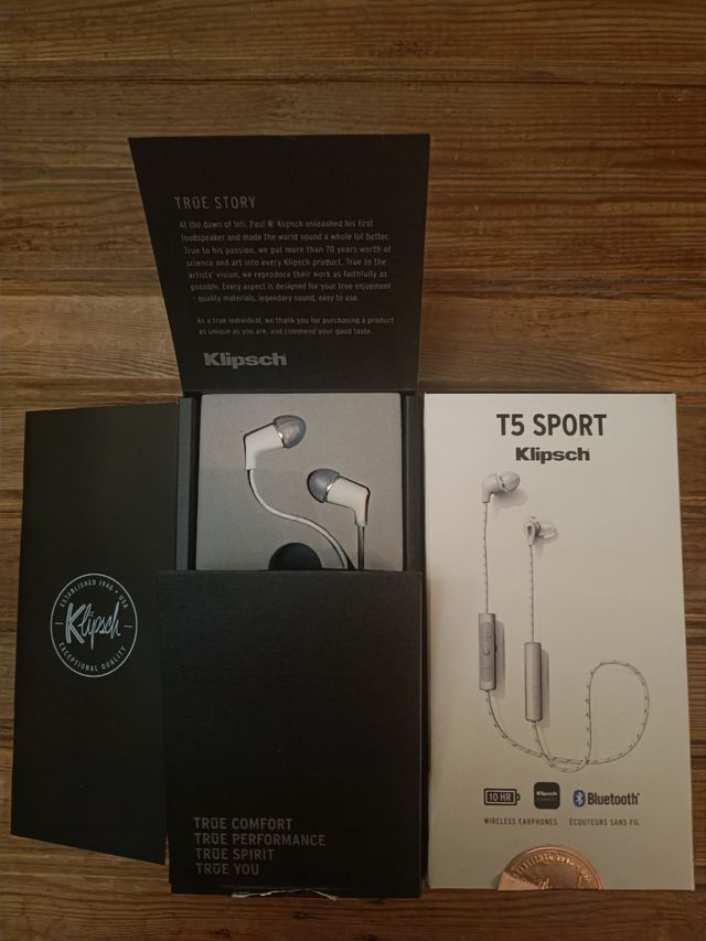 Auriculares Klipsch T5 Sport Blancos