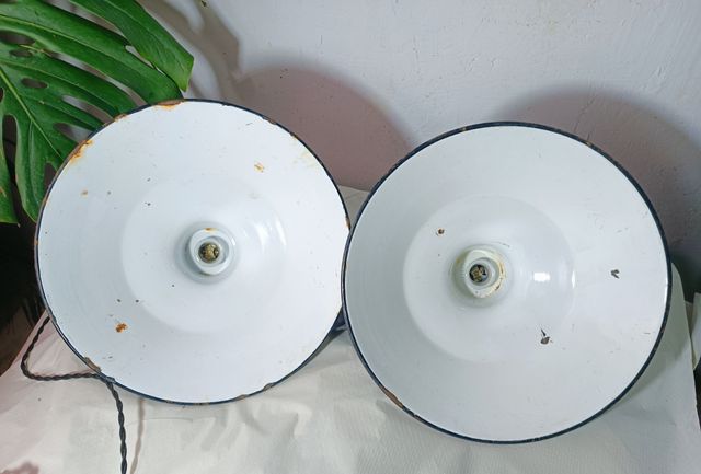 Lamparas antiguas industriales restauradas 35cm!!