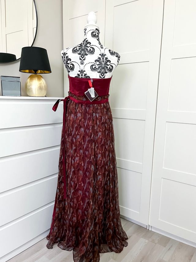 Vestido 100% Seda Jesús Del Pozo Talla XL