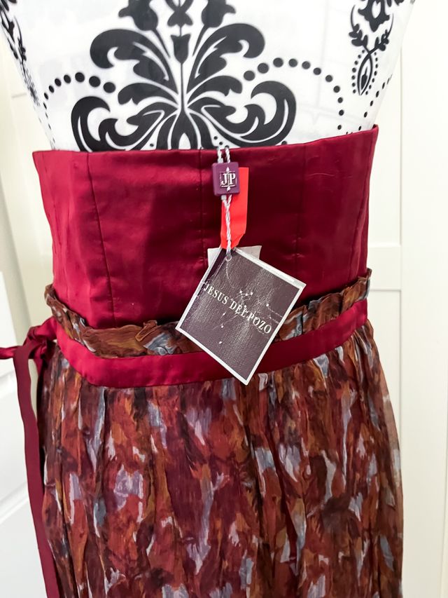 Vestido 100% Seda Jesús Del Pozo Talla XL