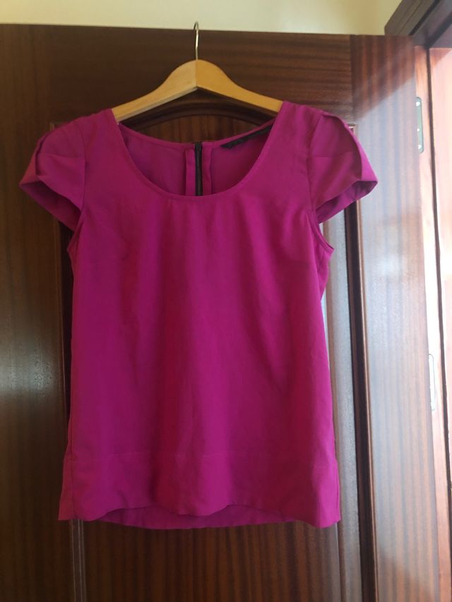 Blusa rosa fucsia Zara