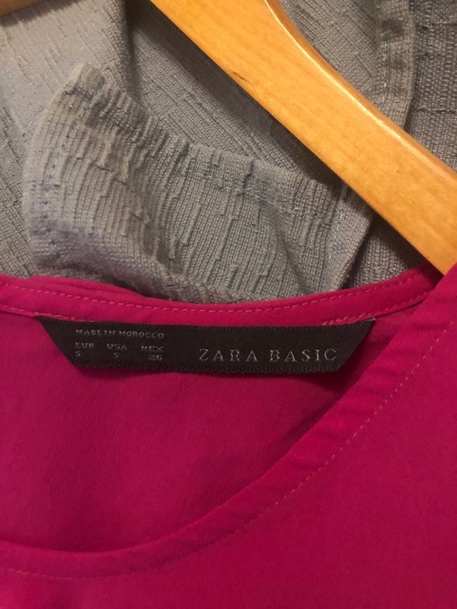 Blusa rosa fucsia Zara