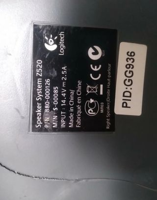 Speaker logitech z520