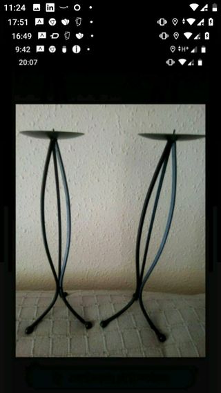 Candelabros hierro forjado