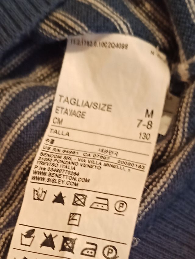 jersey Benetton (10 años )