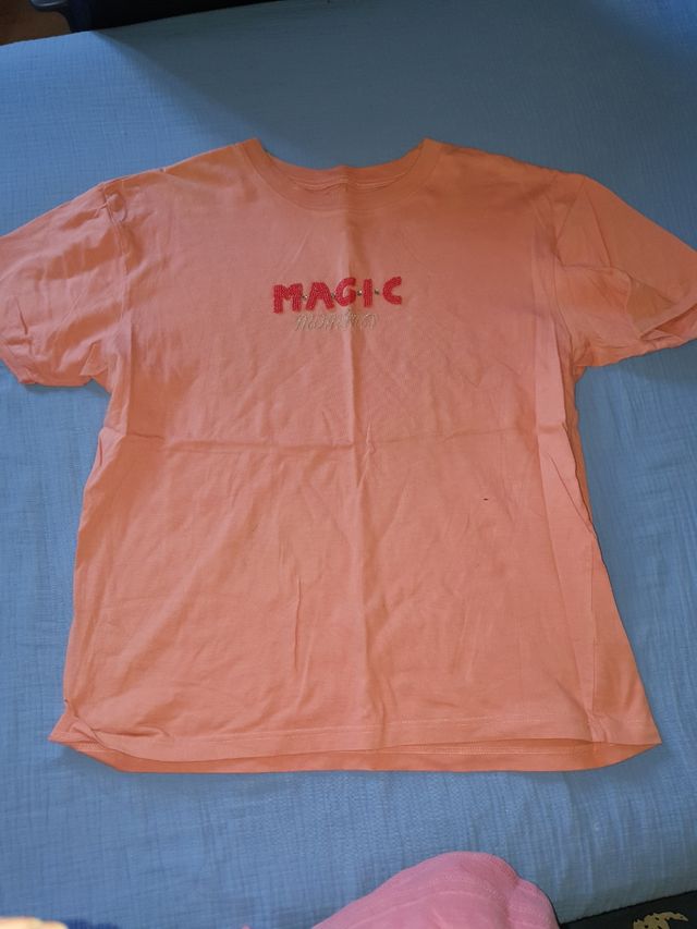 camiseta rosa yes yes magic women