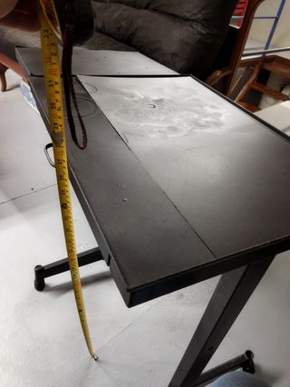 Antigua mesa máquina de escribir