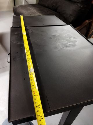 Antigua mesa máquina de escribir