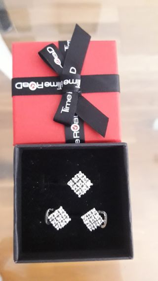 anillo y pendientes a juego.plata. nuevos