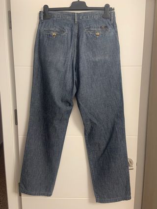 Pantalón chino tejido vaquero fino 