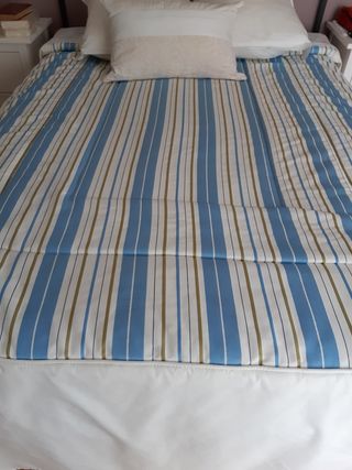 Edredón de rayas para cama 135/190cm