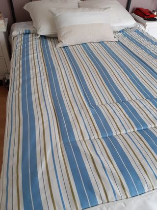 Edredón de rayas para cama 135/190cm