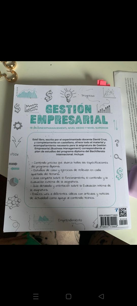 libro gestión empresarial bachiller internacional