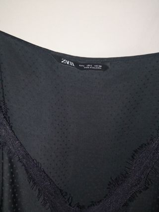 top negro Zara talla L 