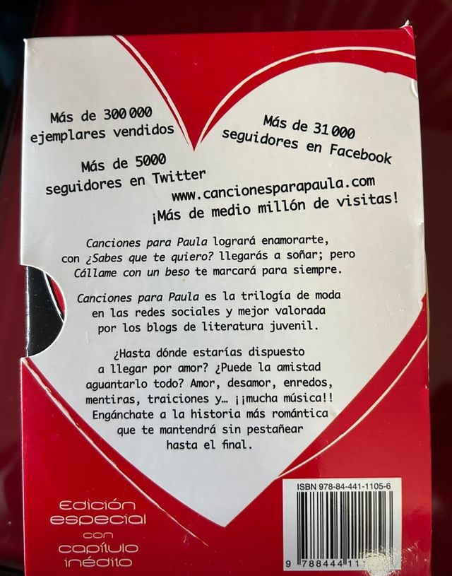 Trilogía de Blue Jeans, "Canciones para Paula"