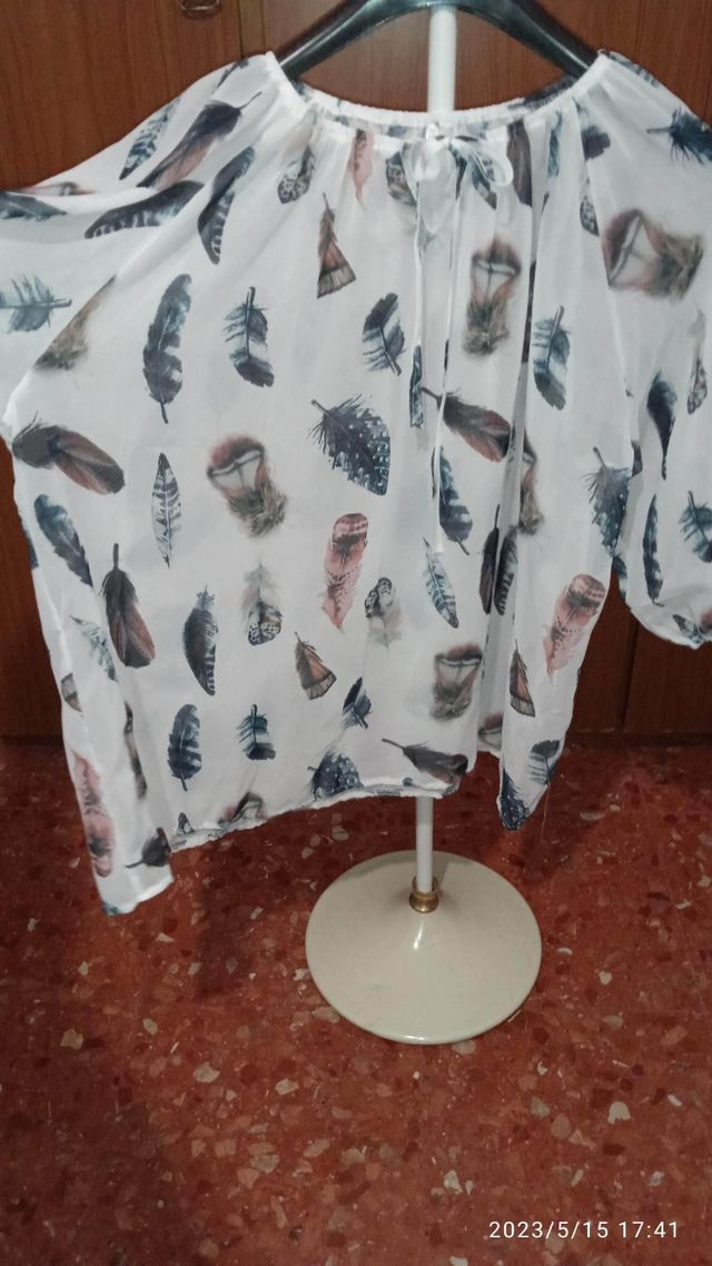 Blusa, camisola o túnica de shifon tallas grandes.