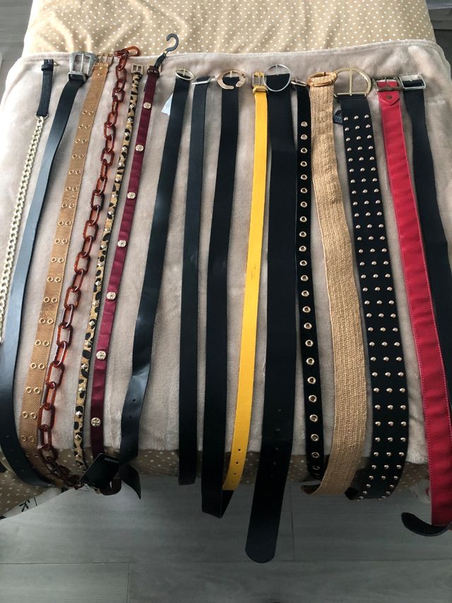 lote 16 cinturones sin estrenar 5€ UNIDAD