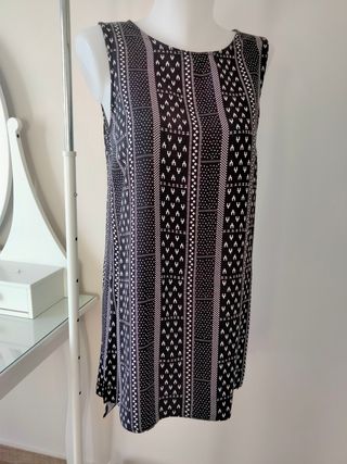 Camisola negra estampada