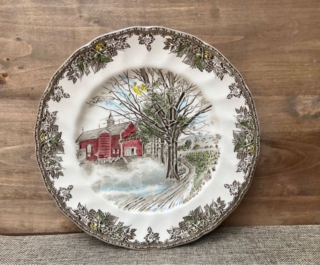 Plato porcelana Inglesa . Johnson bros.