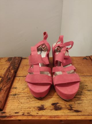 Sandalias rosas plataforma