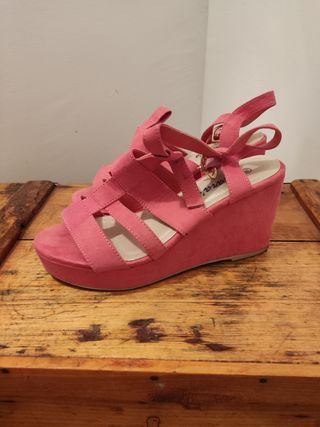 Sandalias rosas plataforma
