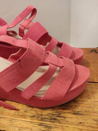 Sandalias rosas plataforma