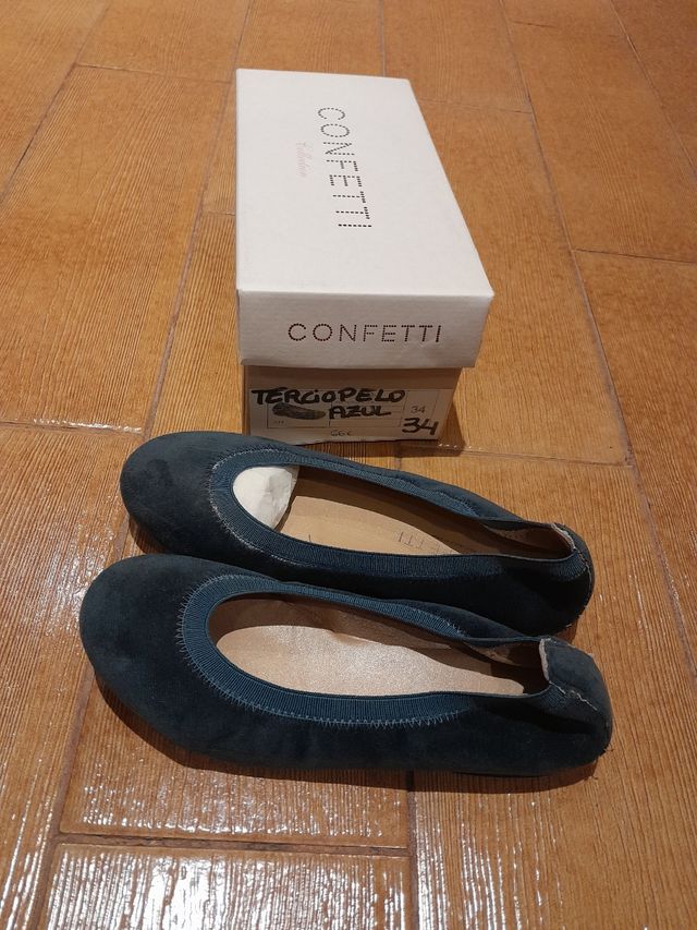 bailarinas  azul azafata