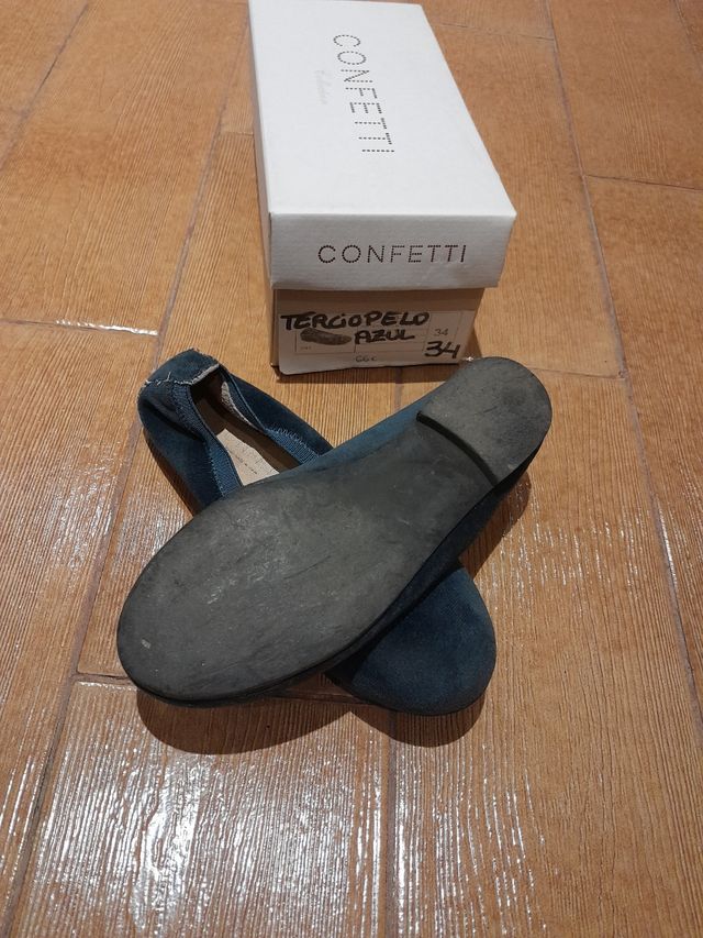 bailarinas  azul azafata