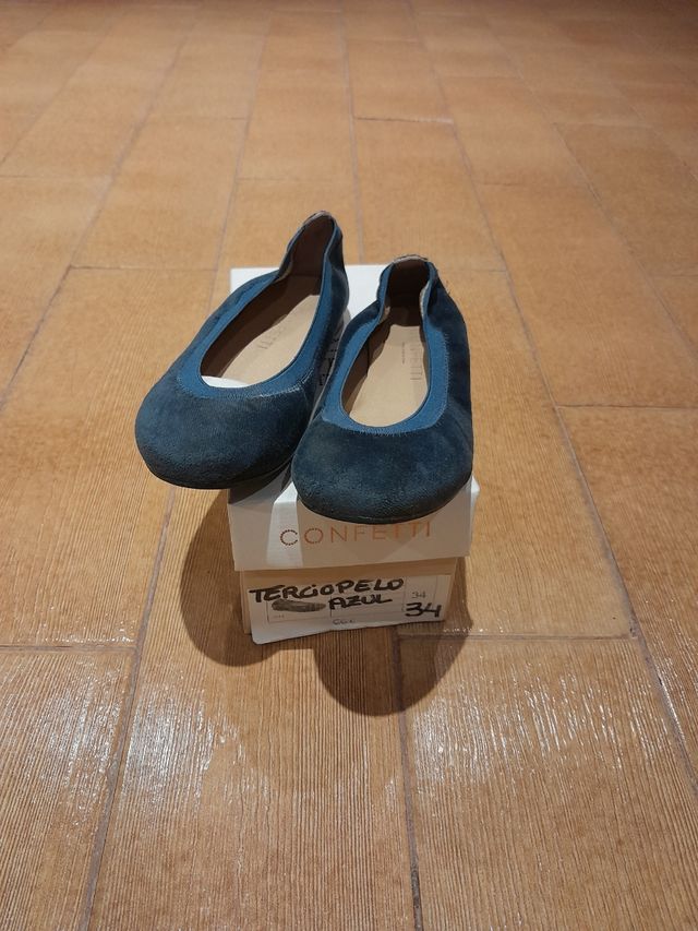 bailarinas  azul azafata