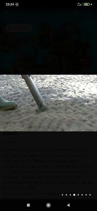 Bombas chuponas para sacar cebo de pesca